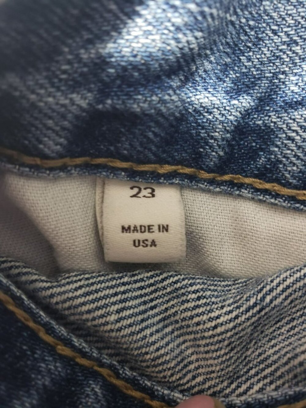 TWP $495 Tiny Dancer Jeans Vintage Wash Blue Jeans 23 Wide Leg Made in USA - Picture 11 of 16
